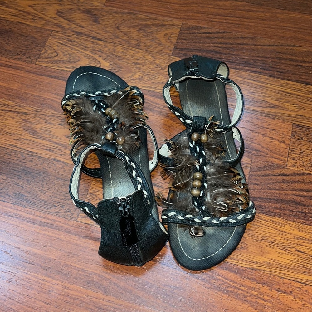 Sugar House feather sandals